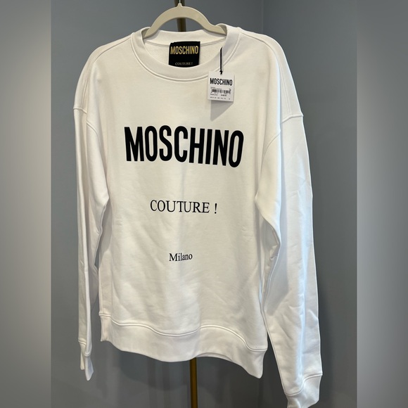 Moschino Tops - NWT Moschino Couture! White Logo Sweatshirt